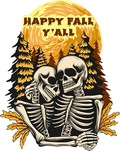принт Happy fall you all