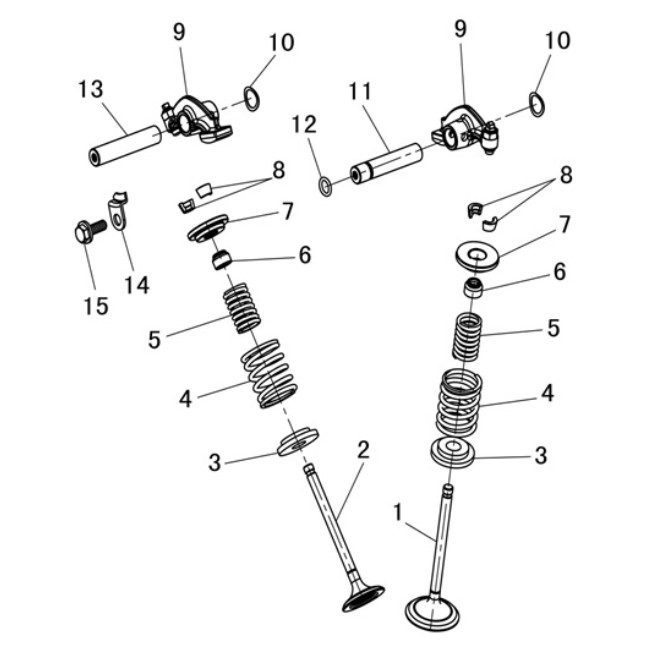 03. Клапаны Striker400 EFI