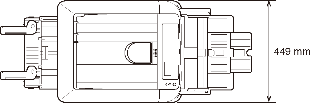 размеры установки oki c824