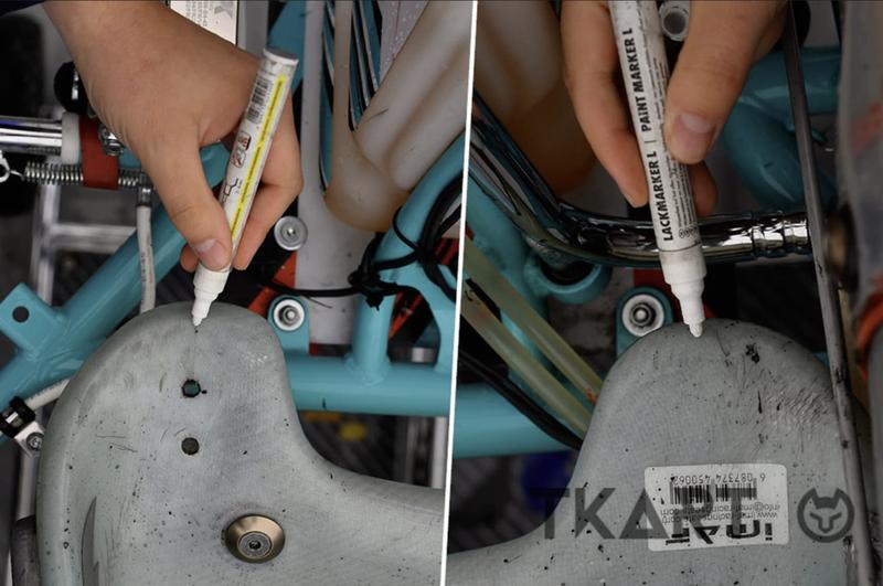 Проверка симметрии установки сиденья относительно бака карта