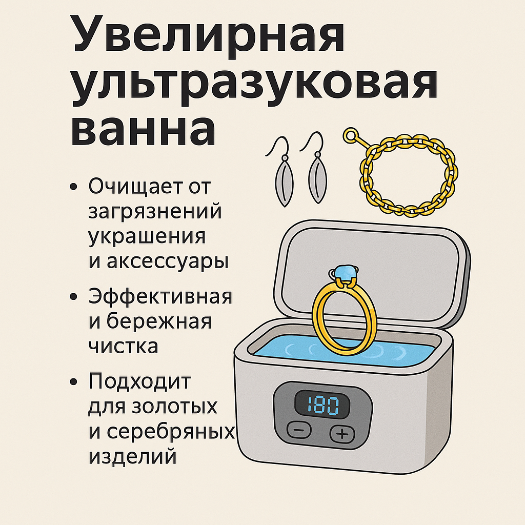 Компактные и профессиональные ювелирные УЗ-ванны SPECOS