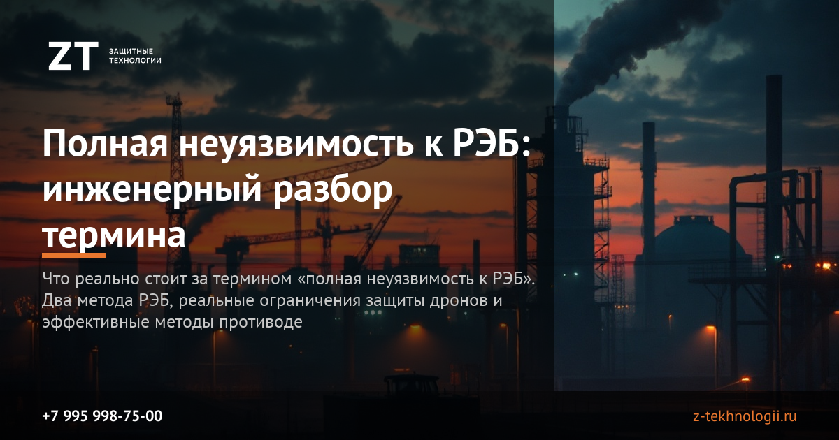 Полная неуязвимость к РЭБ: инженерный разбор термина Полная неуязвимость к РЭБ: инженерный разбор термина