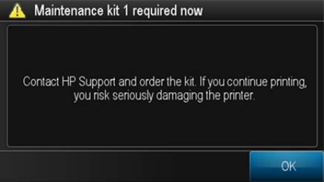 Ошибка “Подготовьте комплект № 2 для обслуживания” (Preventive Service maintenance kit 2) на плоттерах HP Designjet T120, T125, T130, T520, T525, T530