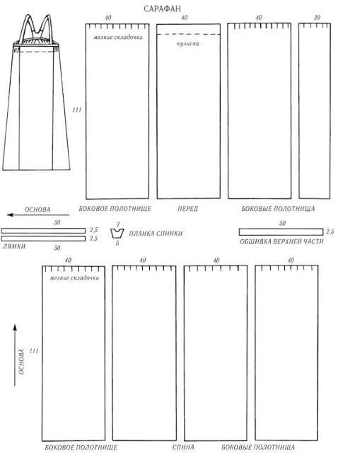 Как сшить детский сарафан в русском стиле / Выкройки