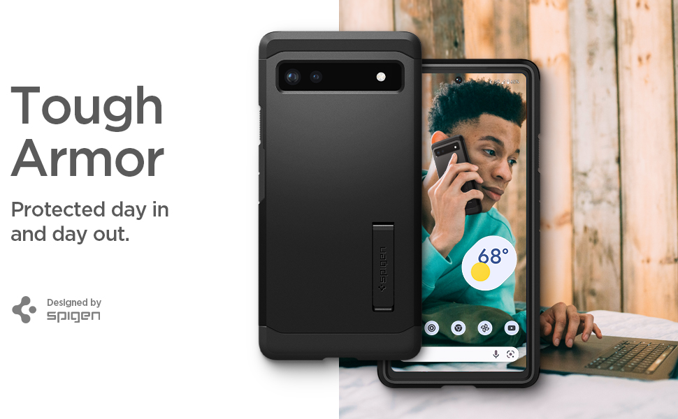 Чехол Spigen Tough Armor для Goole Pixel 6a