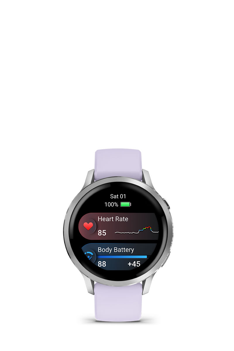 Умные часы Garmin Venu 4 - 41мм Lunar Gold with Bone Silicone Band: КРУГЛОСУТОЧНЫЙ МОНИТОРИНГ ЗДОРОВЬЯ