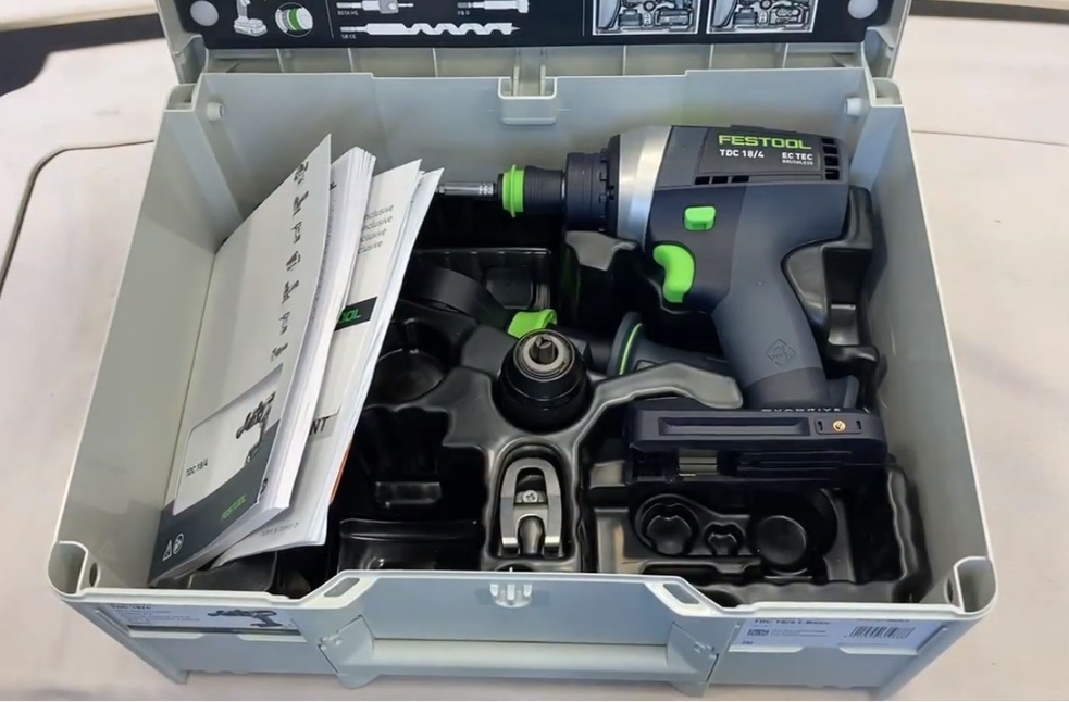 Аккумуляторная ударная дрель-шуруповёрт FESTOOL QUADRIVE TDC 18/4