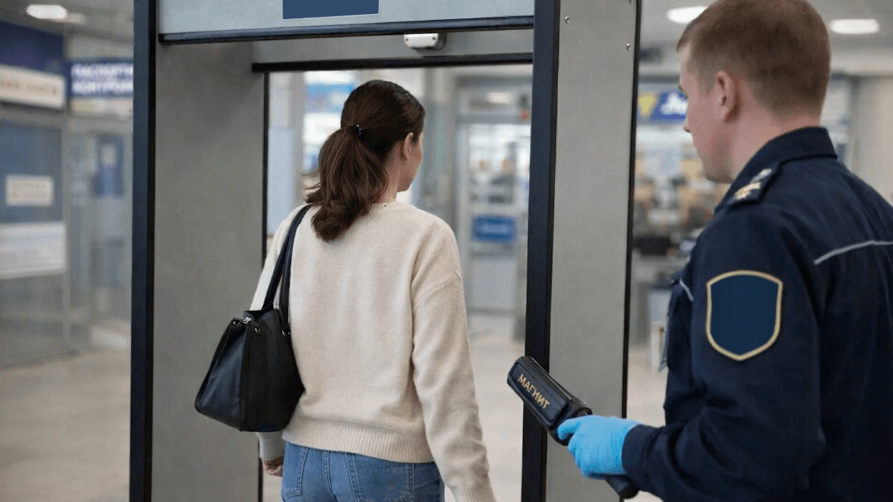 Проход через металлодетектор