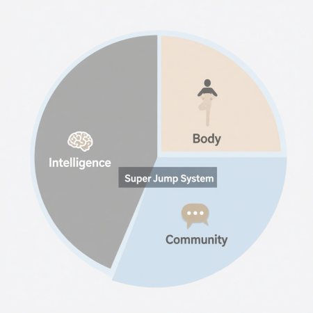 <img src="superjump-mind-body-community.png" alt="Super Jump system balance: mind, body, community for cognitive development">