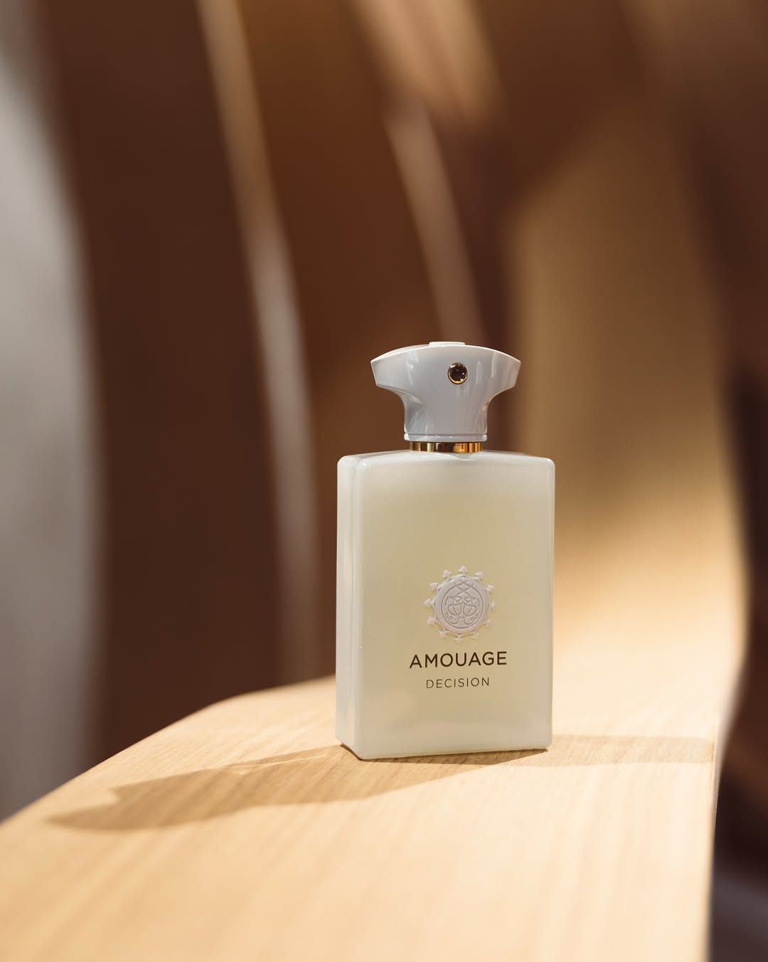 Amouage Decision and Existence. For the two fragrances, I wanted fragrance profiles that feel relatively fresh yet textured, long lasting and highly diffusive.Decision is a fresh woody aromatic fragranc.jpg