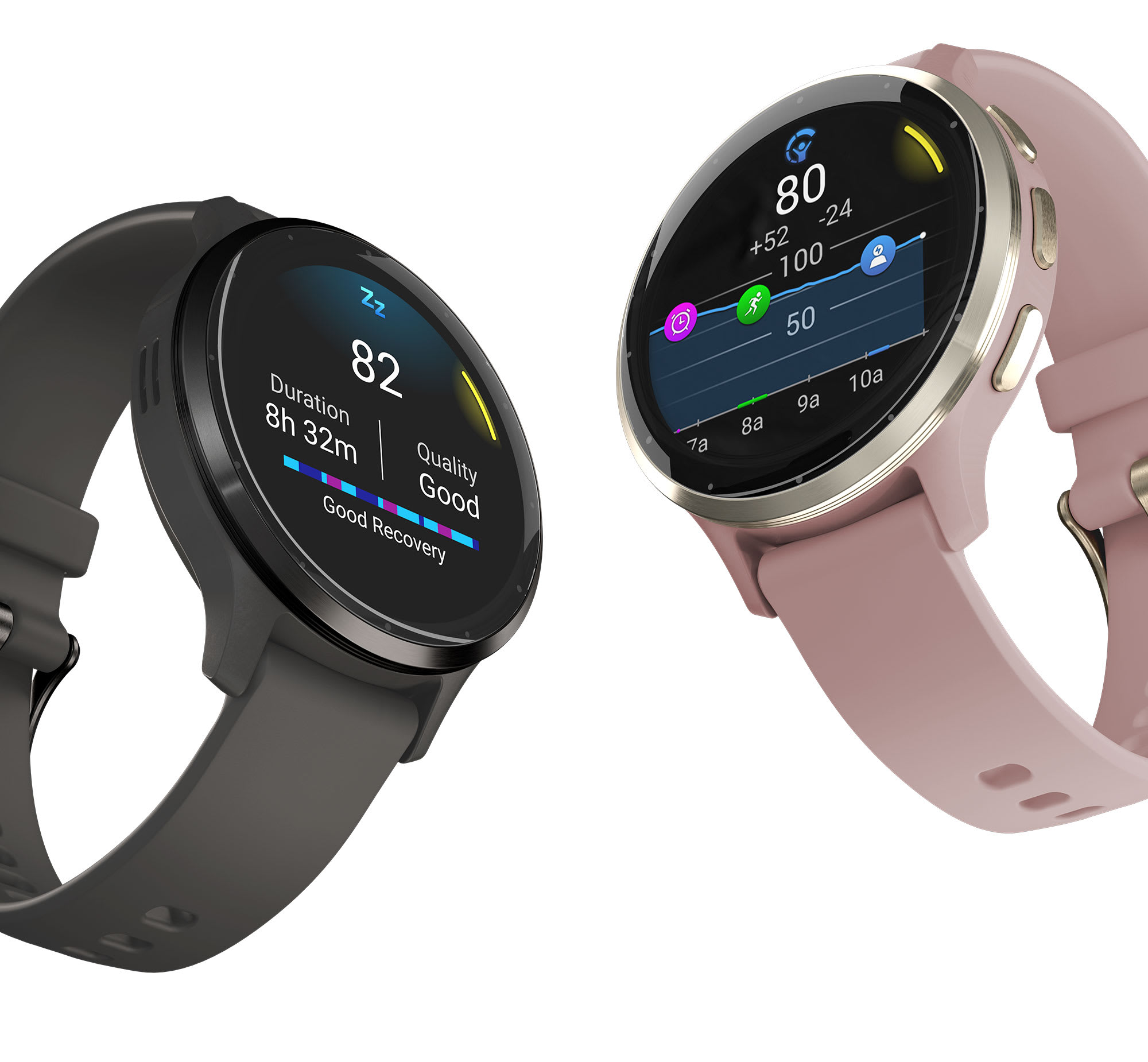 Умные часы Garmin Venu 3S серо-зеленый с серебристым безелем: официальное изображение