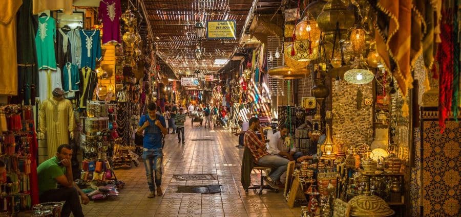 Типичный марокканский базар