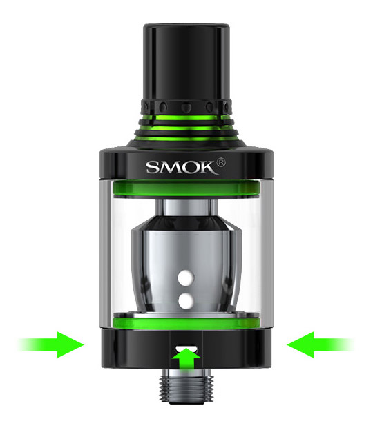 НИЖНЯЯ РЕГУЛИРУЕМАЯ СИСТЕМА ВОЗДУШНОГО ПОТОКА SMOK Spirals Tank