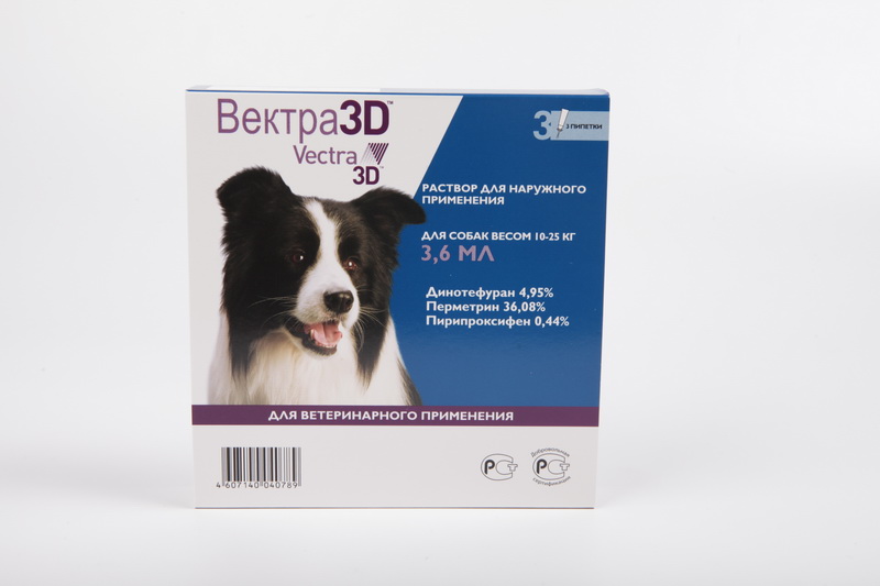 CEVA Вектра 3D Инсектоакарицидные капли для собак весом 10 - 25 кг