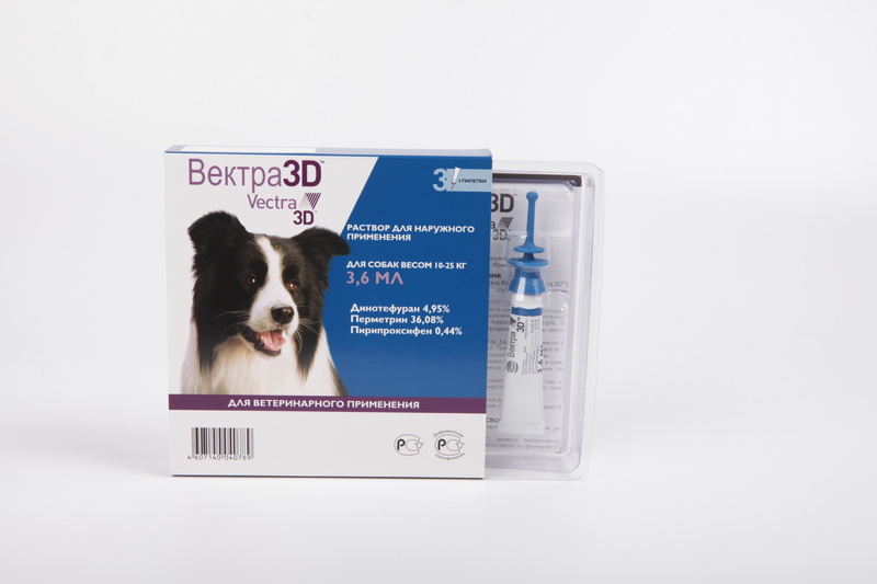 CEVA Вектра 3D Инсектоакарицидные капли для собак весом 10 - 25 кг
