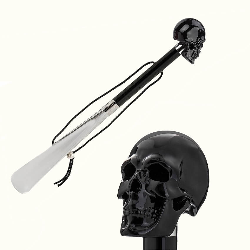 ЛОЖКА ДЛЯ ОБУВИ PASOTTI CS W33NE - BLACK SKULL ЛОЖКА ДЛЯ ОБУВИ PASOTTI CS W33NE - BLACK SKULL