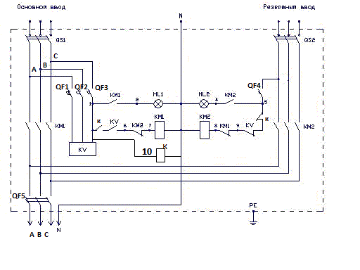Схема авр с реле напряжения