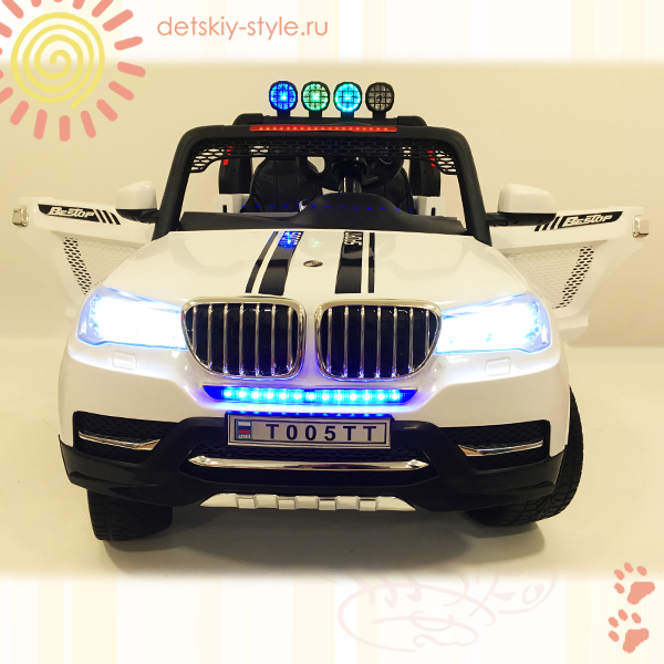 Двухместный Электромобиль River-Auto "BMW T005TT" (4х4) двухместный электромобиль bmw t005tt, river auto, 4х4, купить, цена, стоимость, заказать, бесплатная доставка, заказ, отзывы, официальный дилер, обзор, детский электромобиль bmw t005tt, интернет магазин, доставка по россии