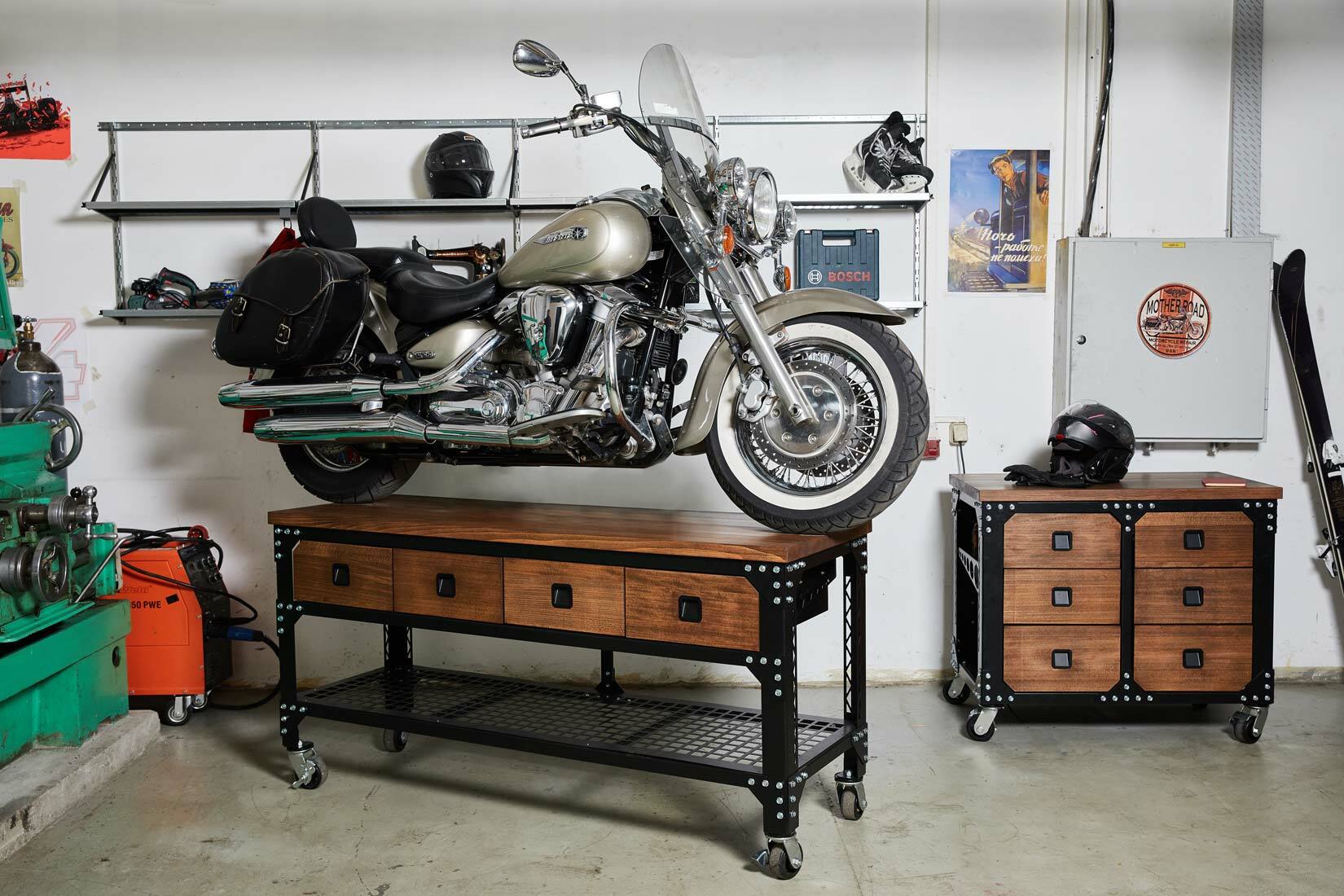 Лофт в гараж - верстак