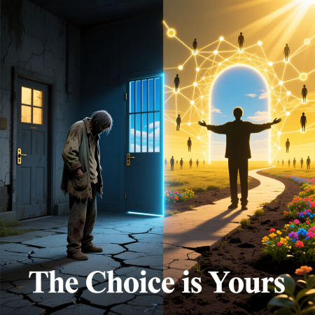 <img src="poverty-wealth-2026-intelligent-choice.jpg" alt="Poverty and wealth 2026: Intelligence creates choice between scarcity and abundance, limitation and freedom, isolation and community">