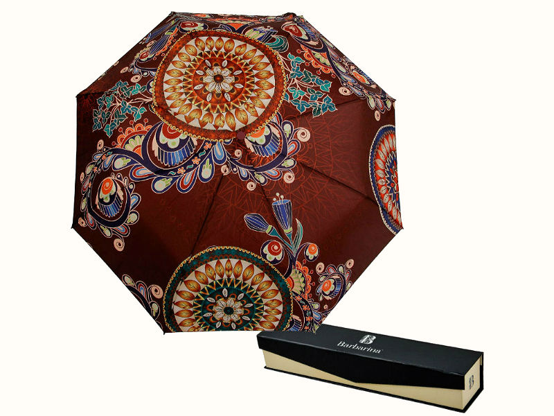 Модный растительный орнамент зонтик автомат