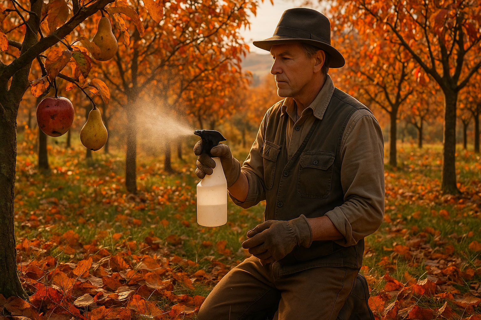 Опрыскивание плодовых деревьев осенью для защиты от вредителей и болезней