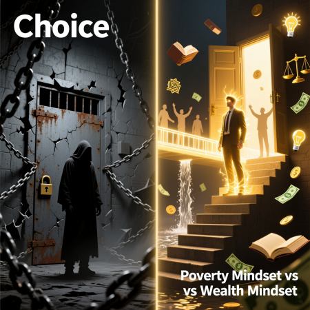 <img src="poverty-vs-wealth-2026-intelligence-choice-transformation.jpg" alt="Poverty vs wealth 2026: how intelligence and right choices transform ignorance into abundance and financial freedom through knowledge and community">
