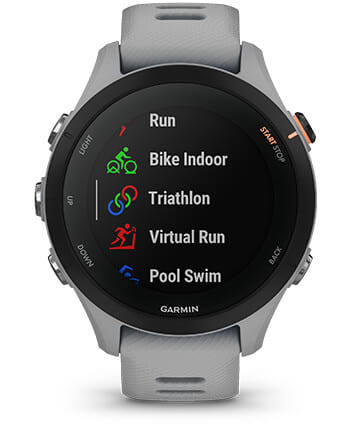 Умные часы Garmin Forerunner 255S со светло-розовым ремешком: ВСТРОЕННЫЕ СПОРТИВНЫЕ ПРОФИЛИ
