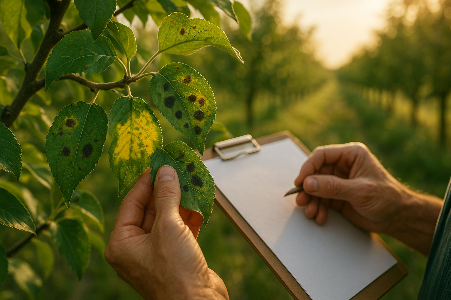 Пораженная кора яблони с буро-красными пятнами и трещинами – признаки болезней и необходимые меры лечения
