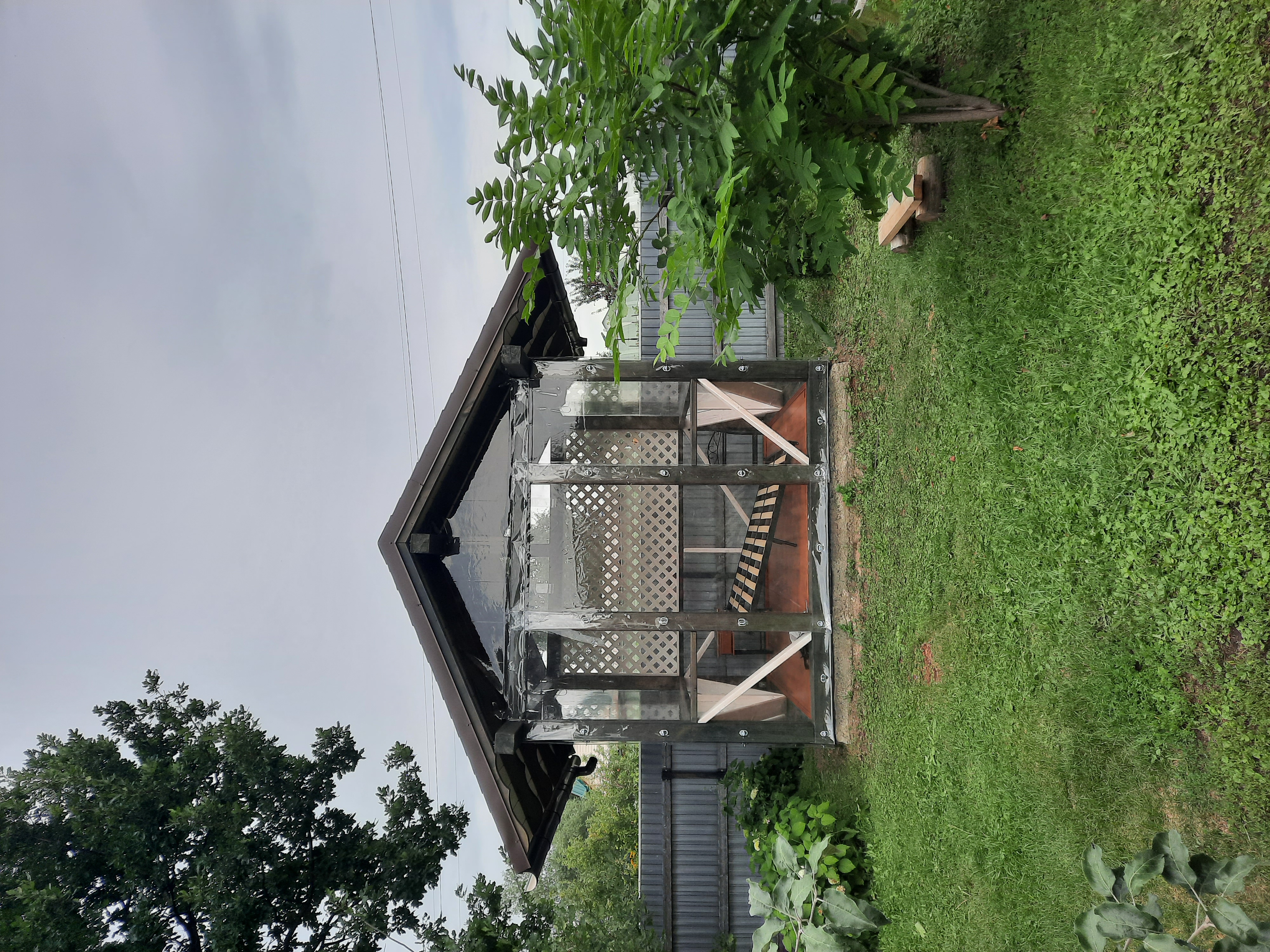 Мягкие окна на летнею беседку