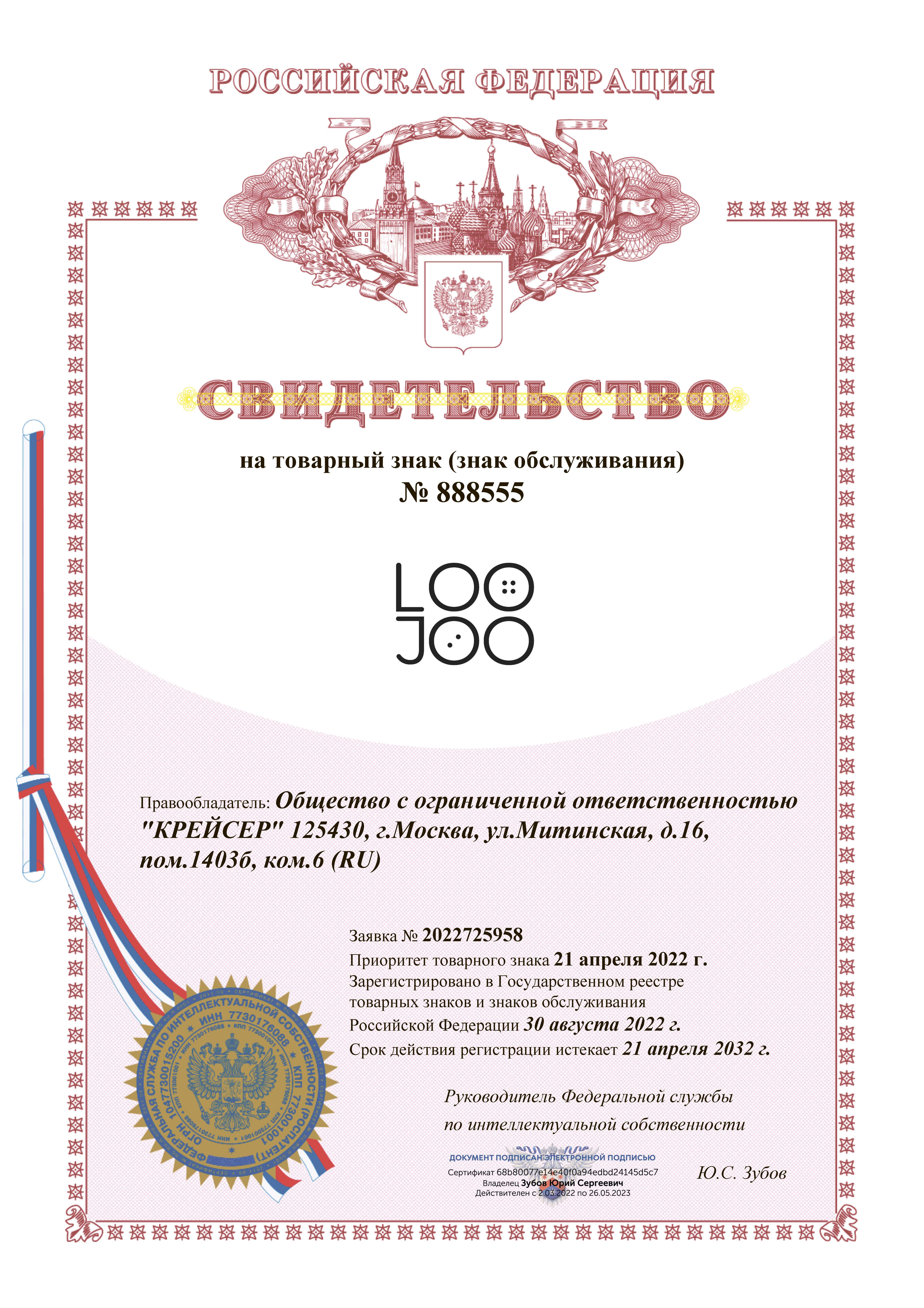 товарный знак loojoo