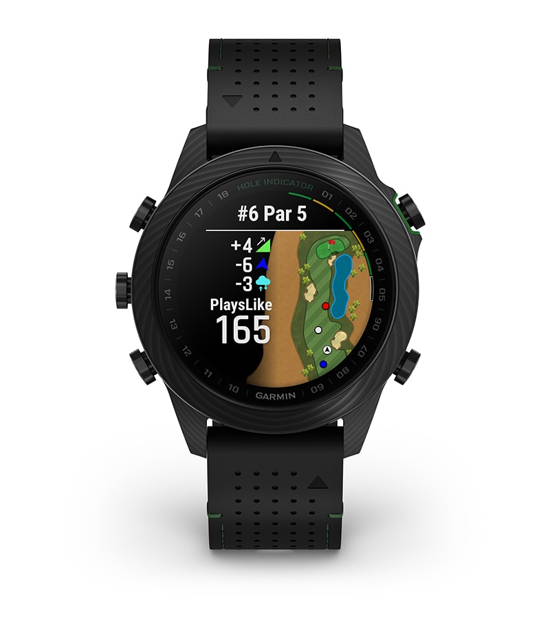 Умные часы Garmin Marq Golfer (Gen 2) - Carbon Edition: БОЛЕЕ 43 000 ПОЛЕЙ ДЛЯ ГОЛЬФА