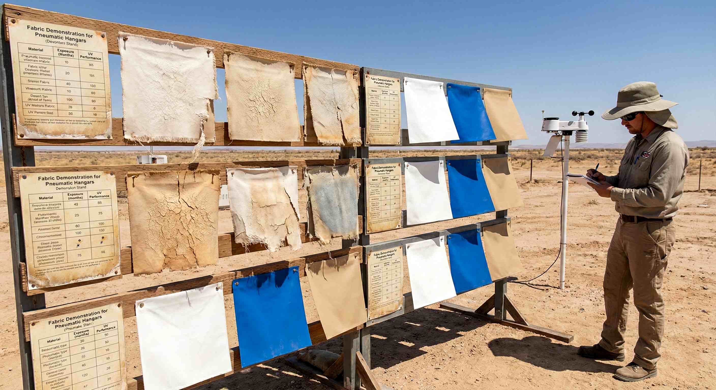 Сравнение материалов - воздействие солнца