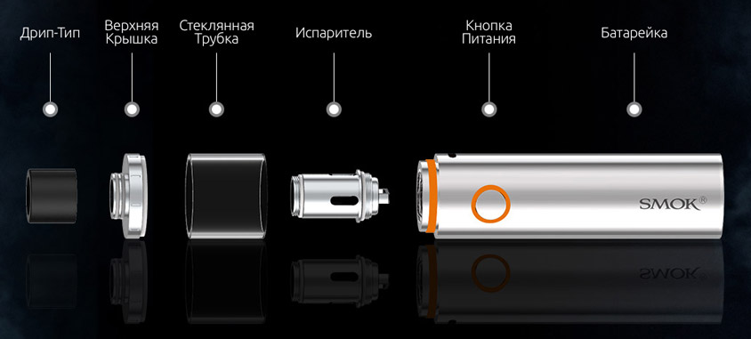 Все части VAPE PEN 22 могут быть отсоединены и повторно собраны