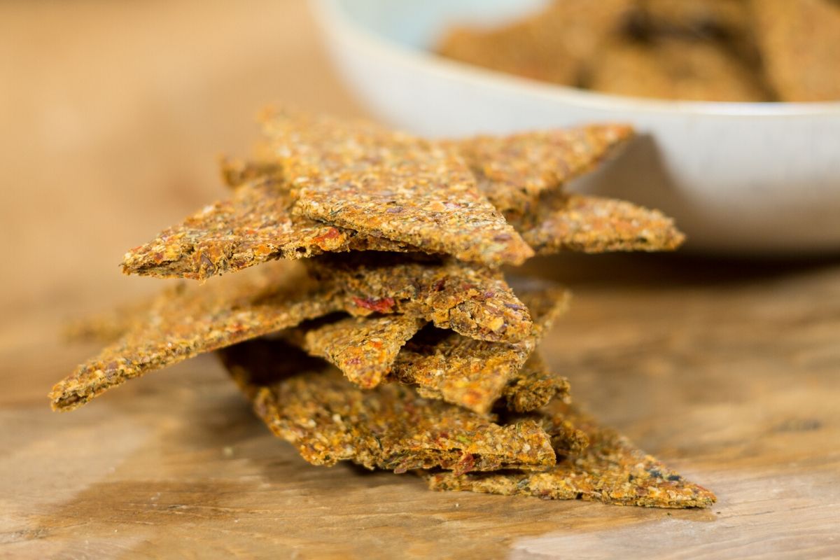 Безглютеновые хлебцы с болгарским перцем