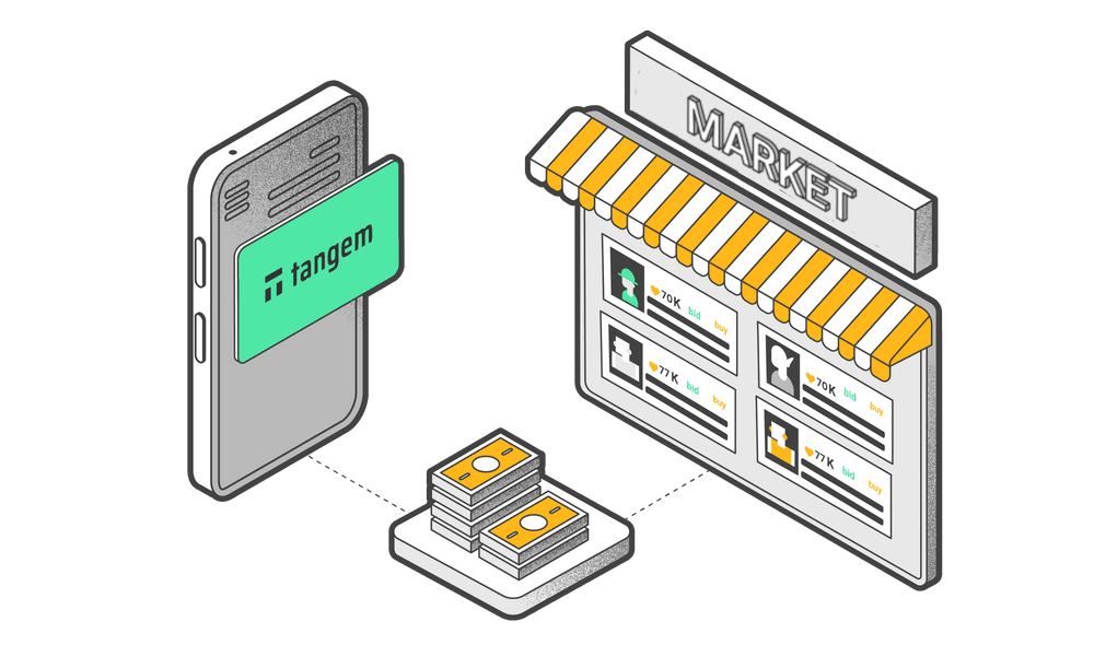 Что такое Рынок в Tangem Wallet?
