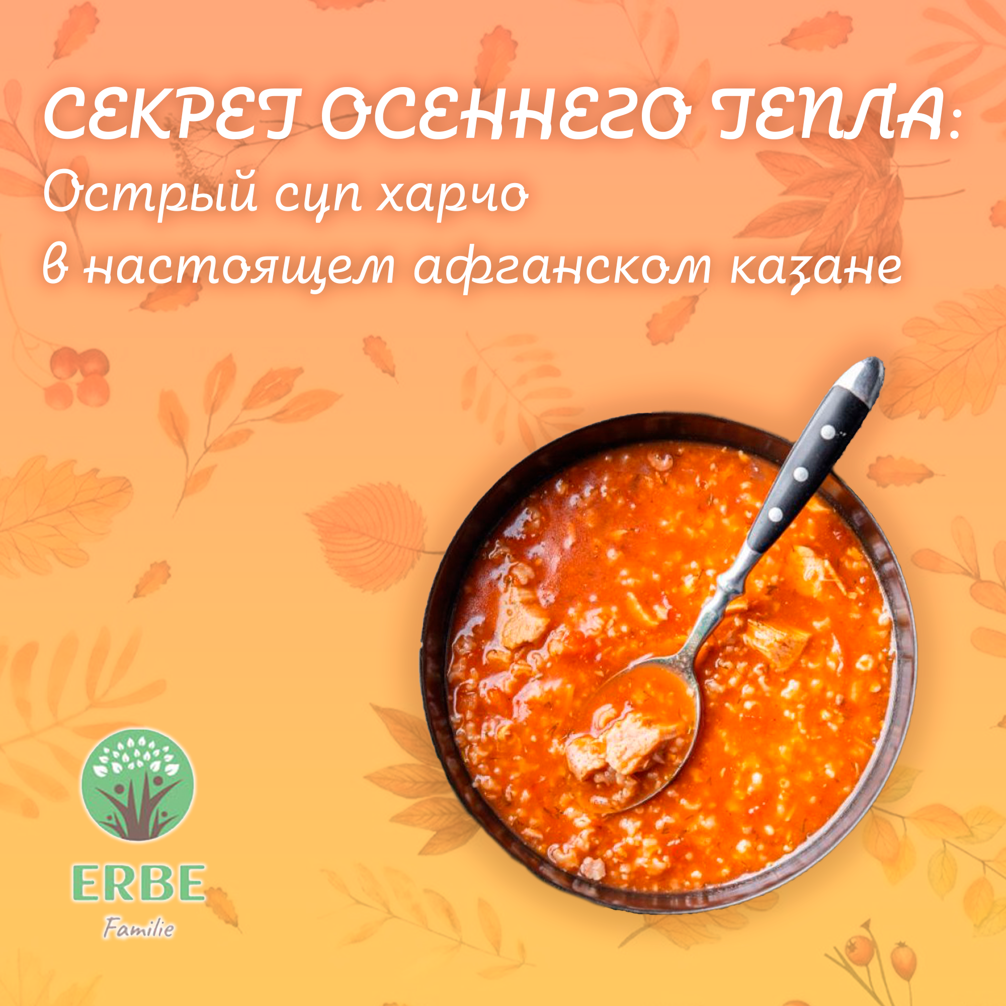 Секрет осеннего тепла: Острый суп харчо в настоящем афганском казане