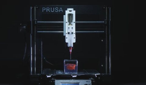 Печать жидкостями внутри геля: как старый Prusa i3 превратили в установку для E3DP