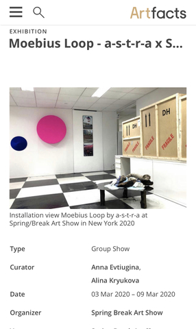 Moebius Loop - a-s-t-r-a х Spring/Break Art Show NY20