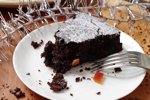 Постный шоколадный торт