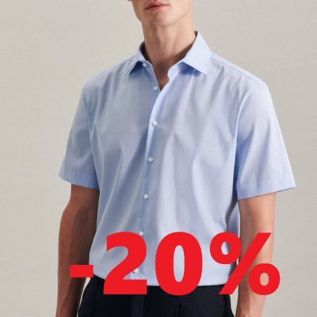 Скидка 20% на рубашки с коротким рукавом!