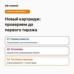 Новый картридж установлен: что проверить до первого тиража