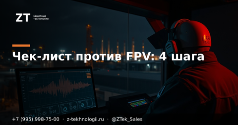 Чек-лист против FPV на объекте: 4 шага