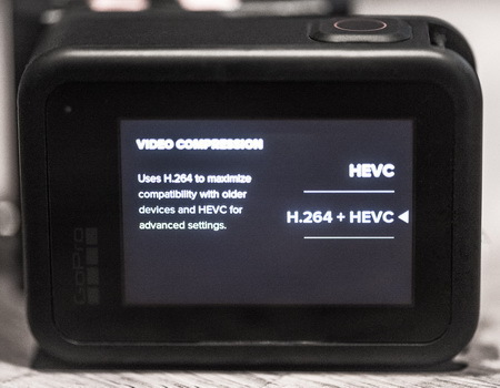 Как изменить кодек сжатия видео в GoPro?