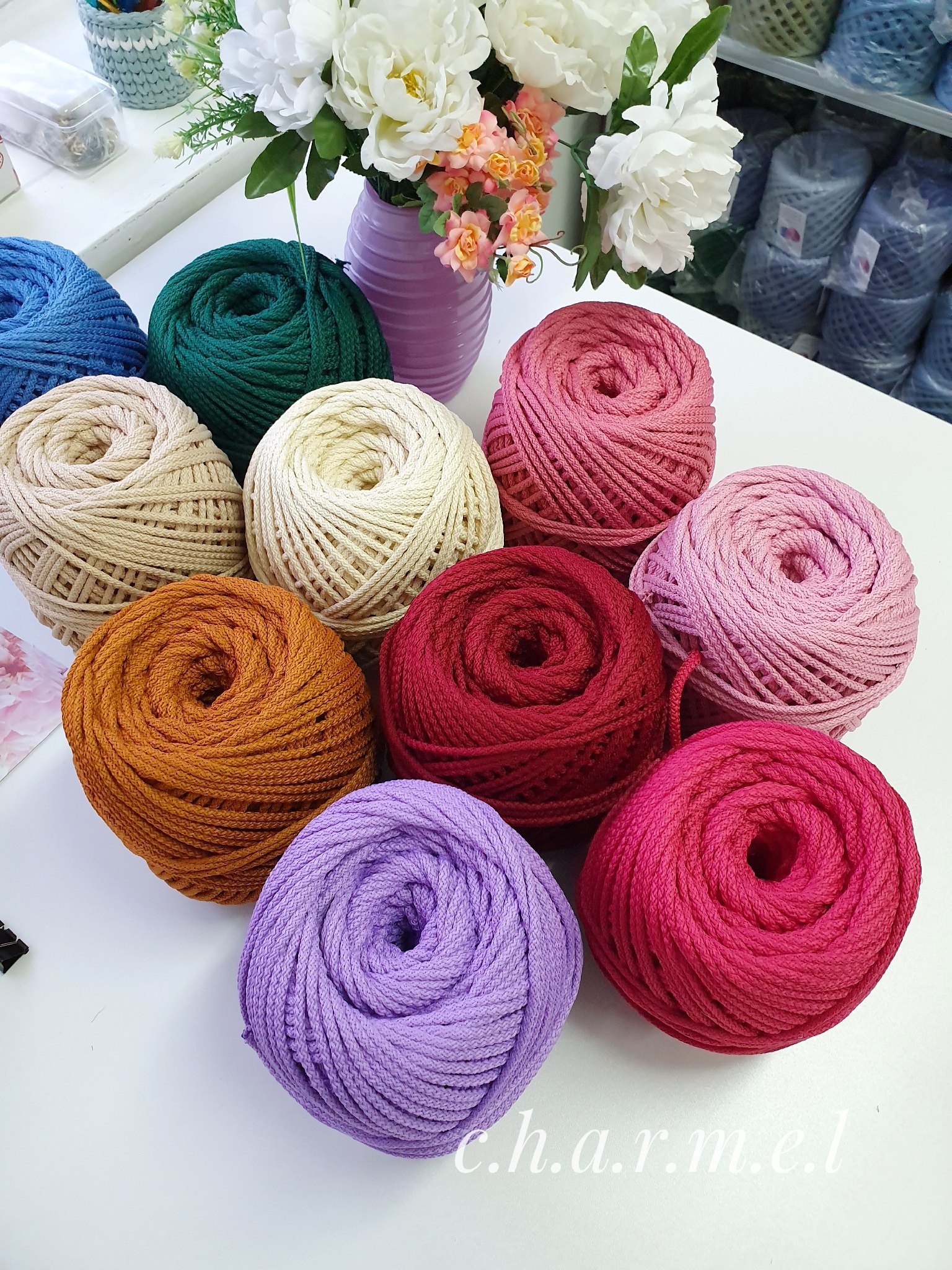 New beautiful colors in 5 mm polyester cord