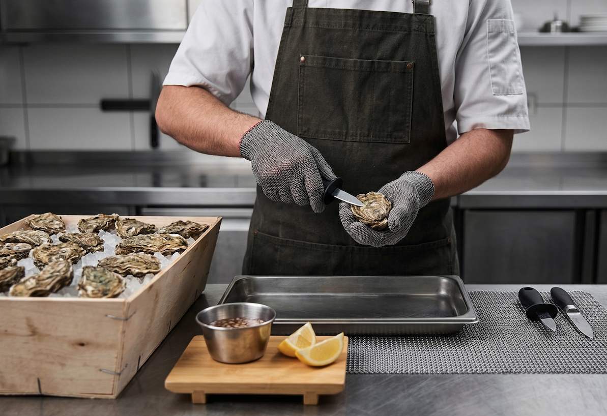 Дары моря: безупречное вскрытие устриц и чистая разделка рыбы