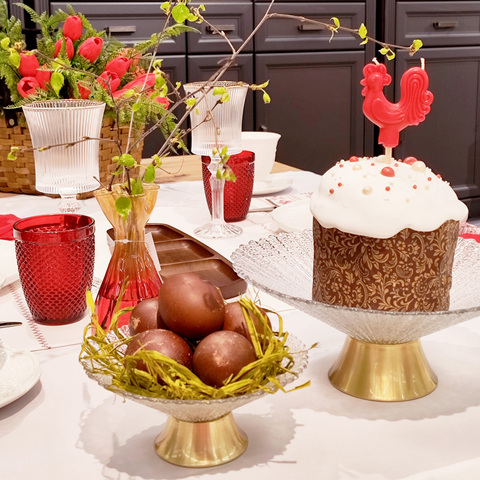 Пасхальная сервировка в русском стиле