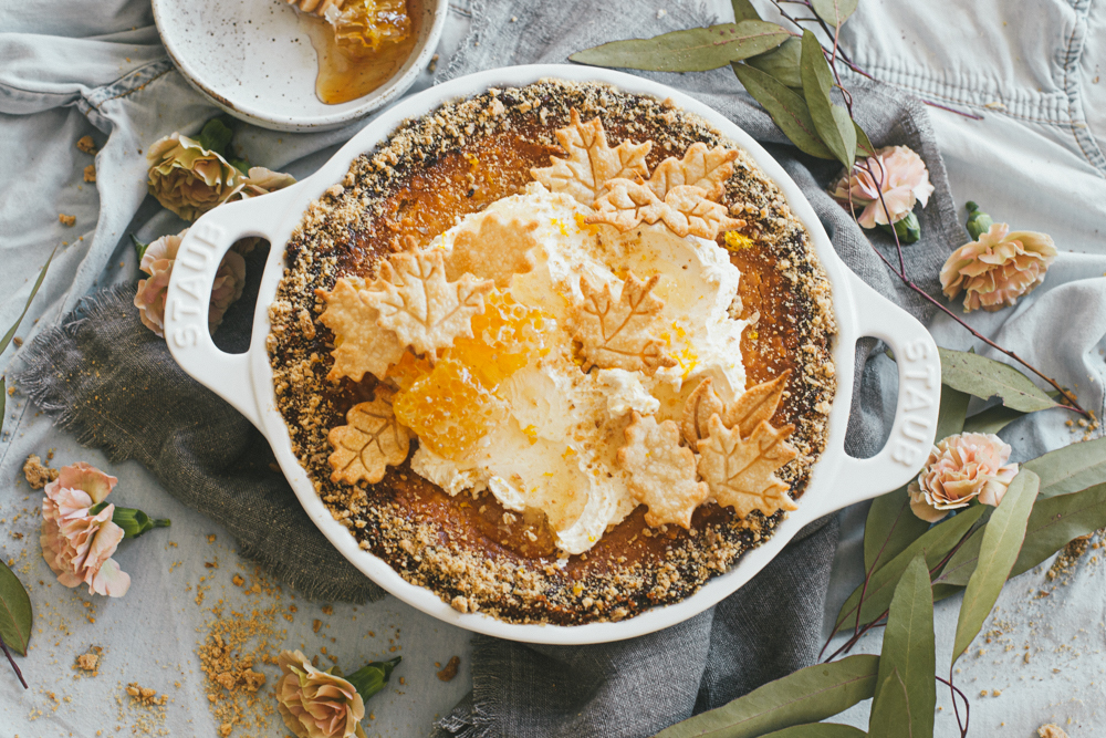 Чизкейк с рикоттой, лимоном и мёдом