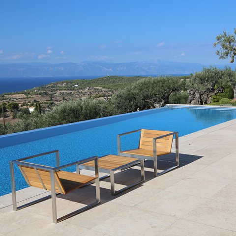 The furniture outdoor TRIF for sea embankment: quality, utility, aesthetics.