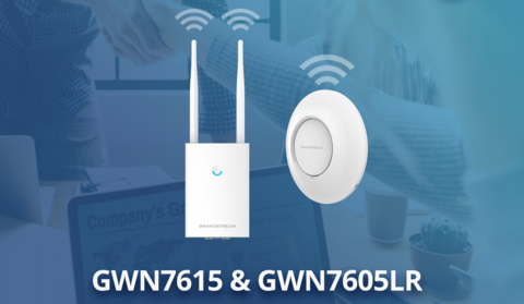 Grandstream добавляет две новые модели к серии Wi-Fi точек доступа - GWN7615 и GWN7605LR